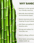 Bamboo Bath & Shower Pouf