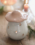 Pink Ceramic Toadstool Wax Burner