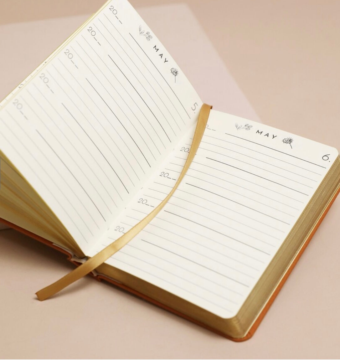 Orange Five Year Thought a Day Journal