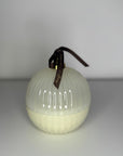 White Christmas Bauble Candle - Winter in Northumberland