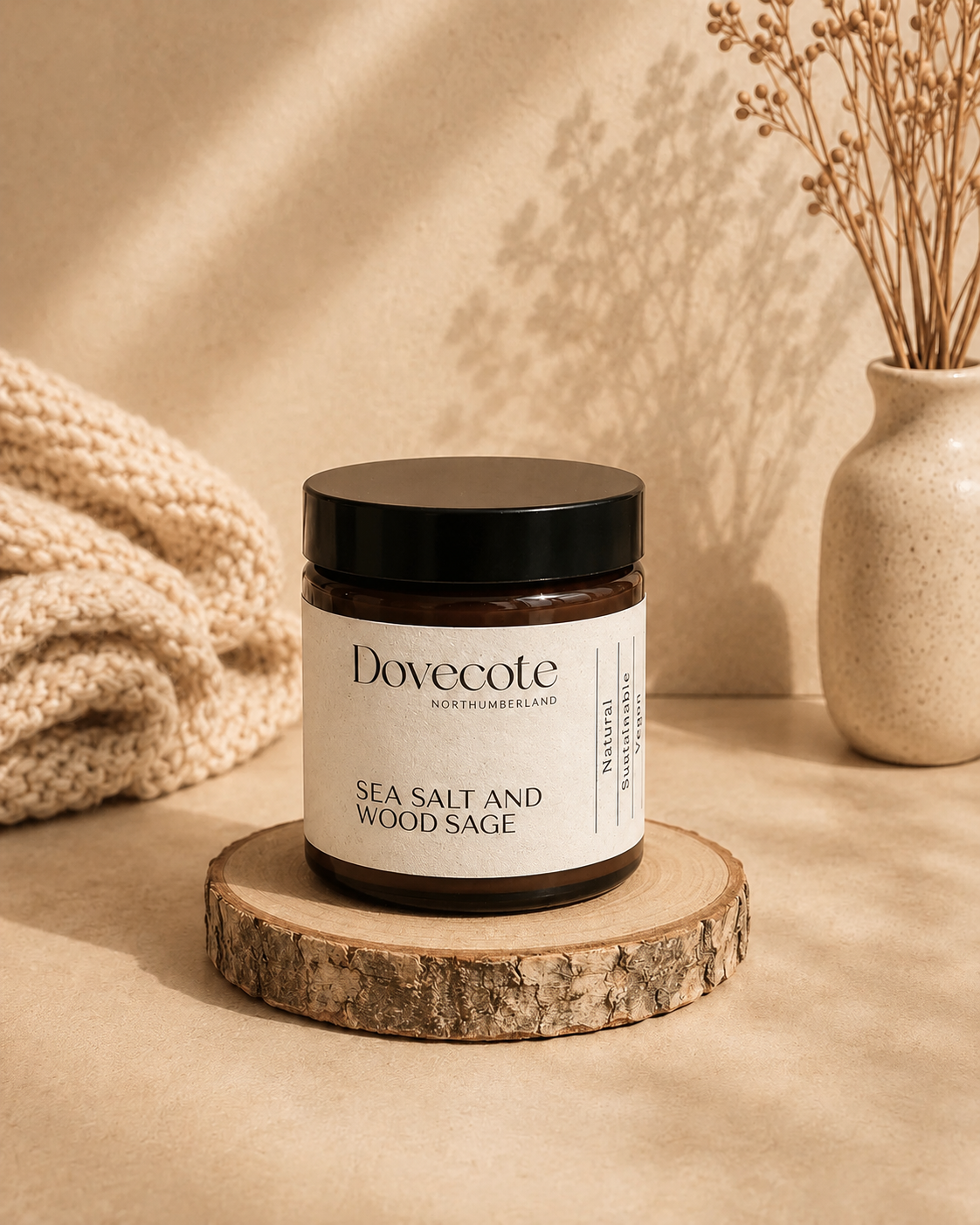 Small Amber Apothecary Candle