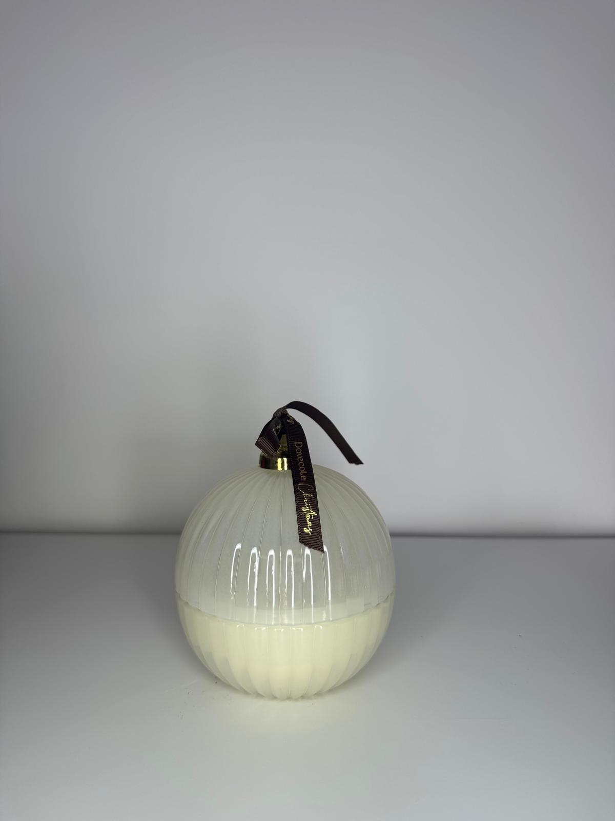 White Christmas Bauble Candle - Winter in Northumberland