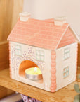 CERAMIC COTTAGE TEALIGHT WAX BURNER