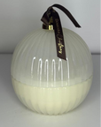White Christmas Bauble Candle - Winter in Northumberland