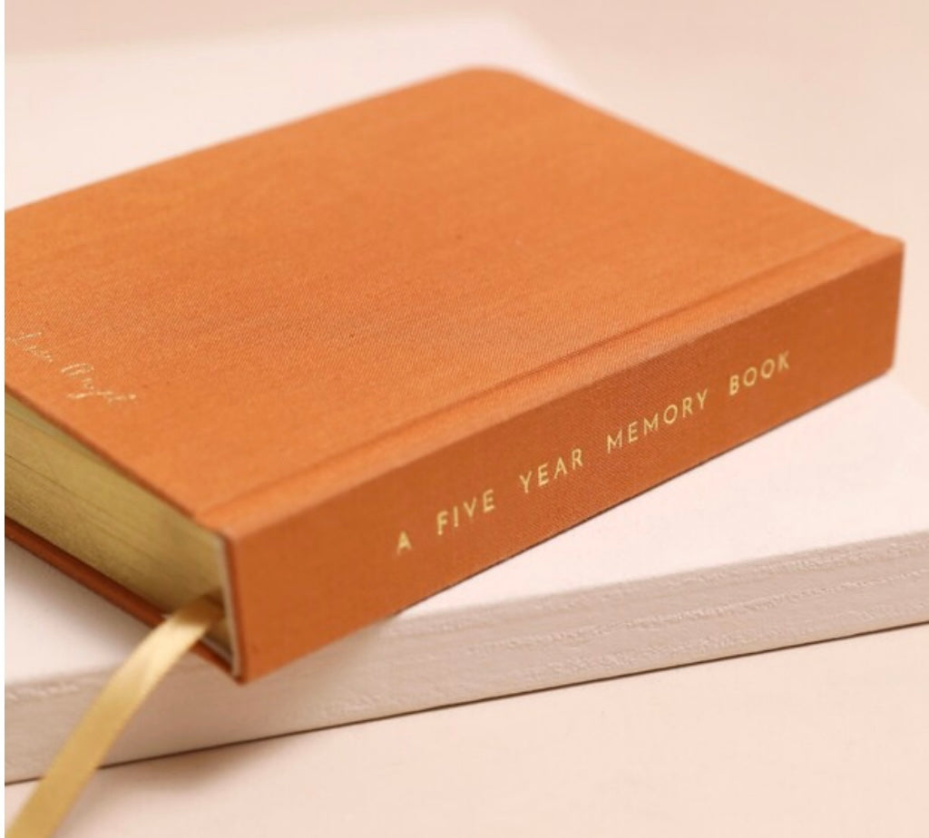 Orange Five Year Thought a Day Journal