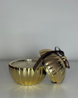 Gold Christmas Bauble Candle - Winter in Northumberland