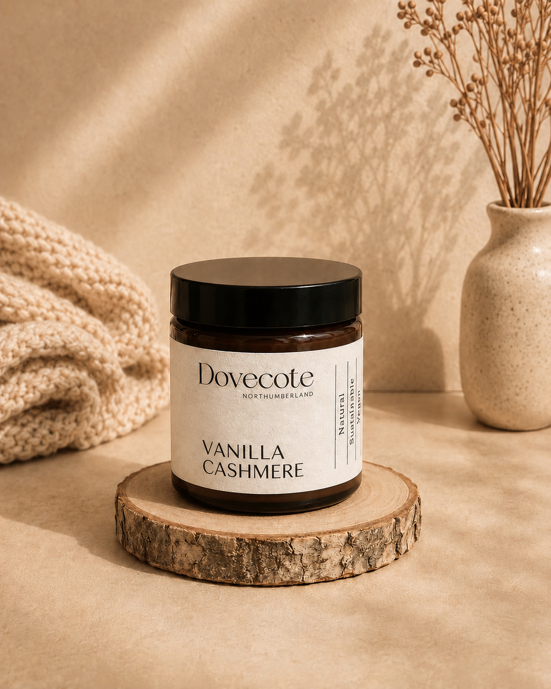 Small Amber Apothecary Candle